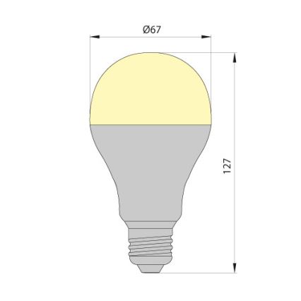 Lampadina LED LEDSTAR ECO E27/10W/230V 3000K
