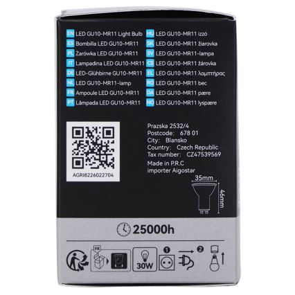 Lampadina LED MR11 GU10/4W/230V 3000K - BRILAGI
