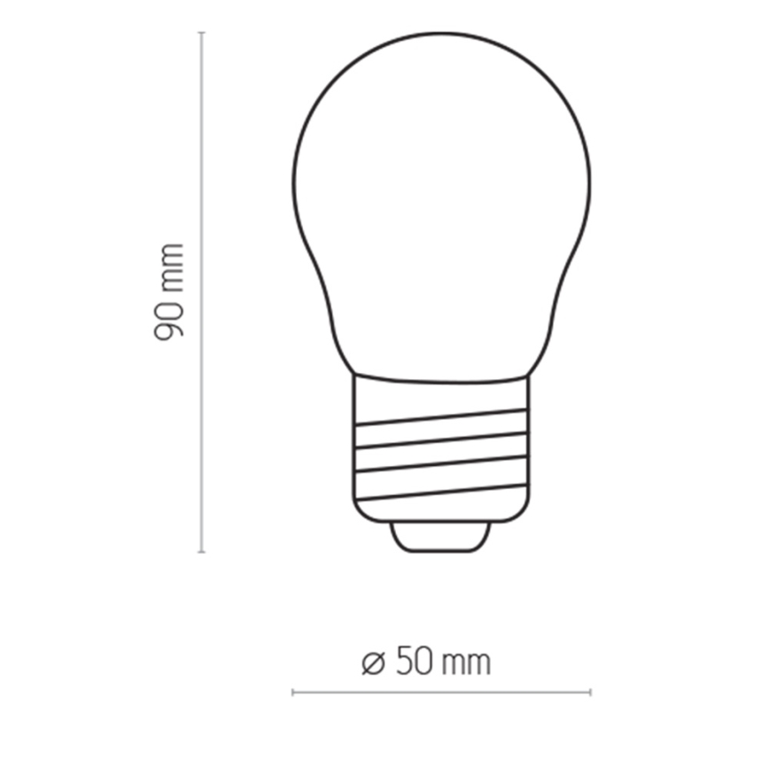 Lampadina LED P45 E27/2W/230V 2700K