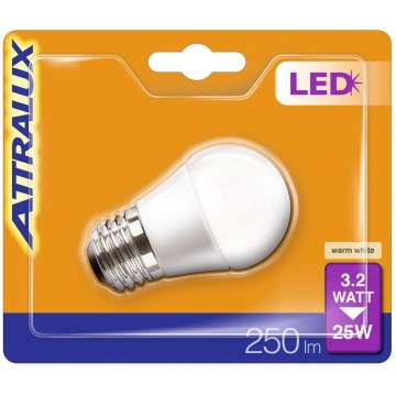 Lampadina LED P45 E27/3,2W/230V 2700K - Attralux