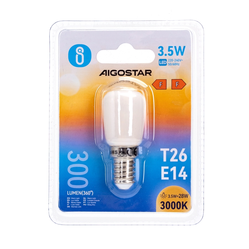 Lampadina LED per frigorifero T26 E14/3,5W/230V 3000K - Aigostar