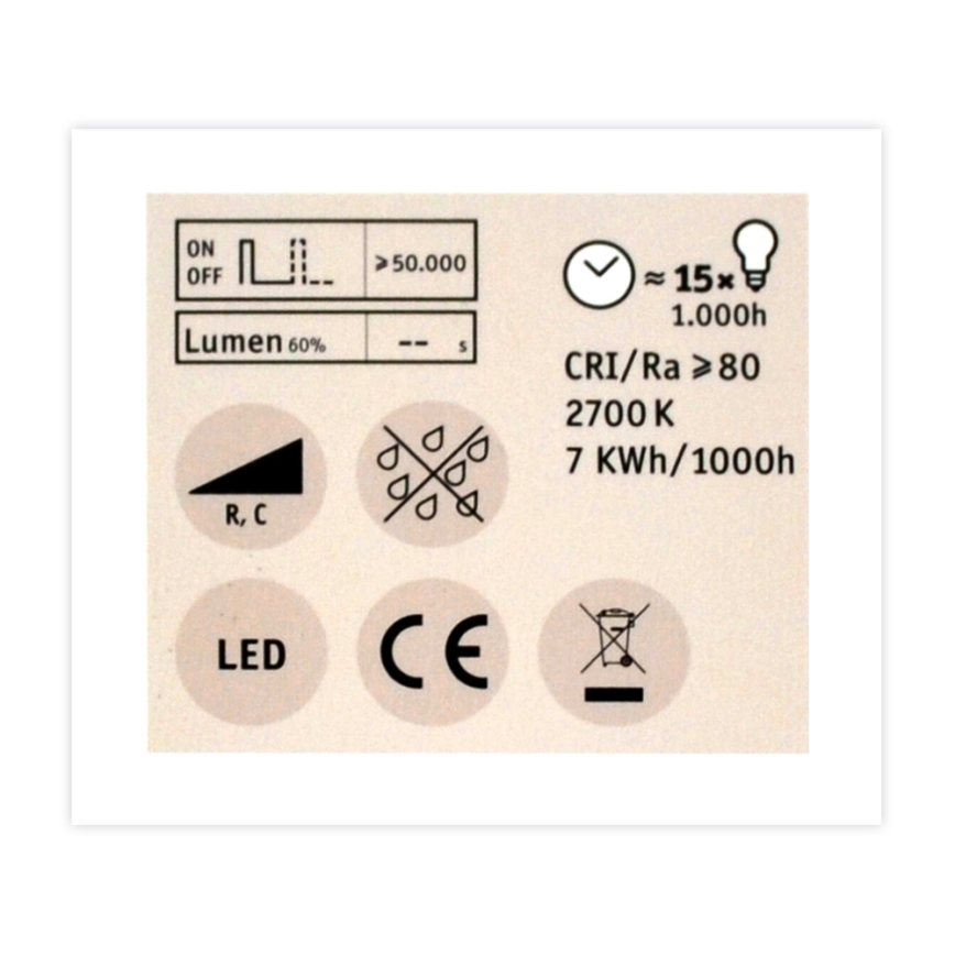 Lampadina LED per riflettore dimmerabile GU5,3/6,5W/12V 2700K - Paulmann 28757