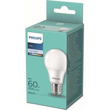 Lampadina LED Philips A60 E27/8W/230V 4000K