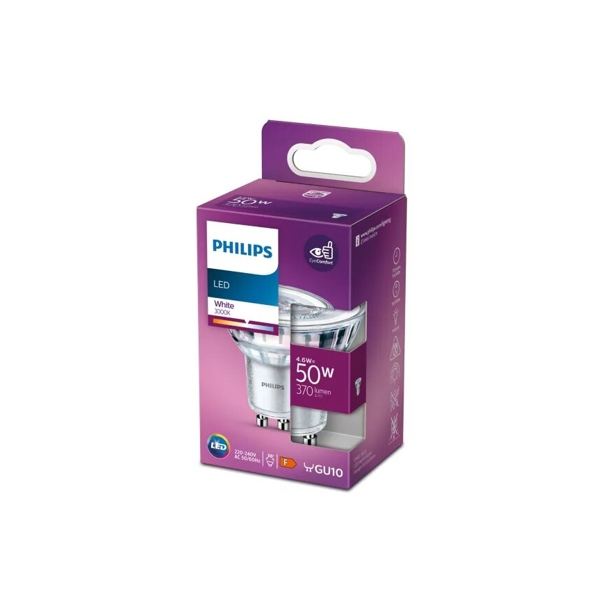 Lampadina LED Philips PAR16 GU10/4,6W/230V 3000K