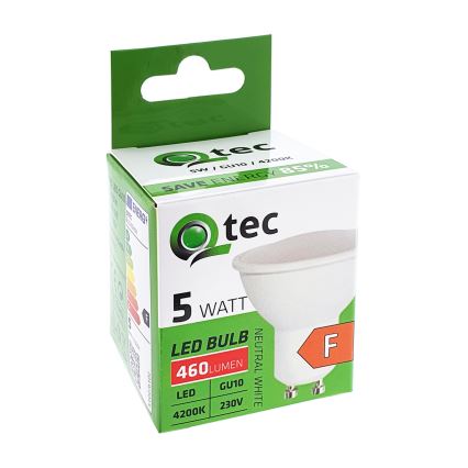 Lampadina LED Qtec GU10/5W/230V 4200K