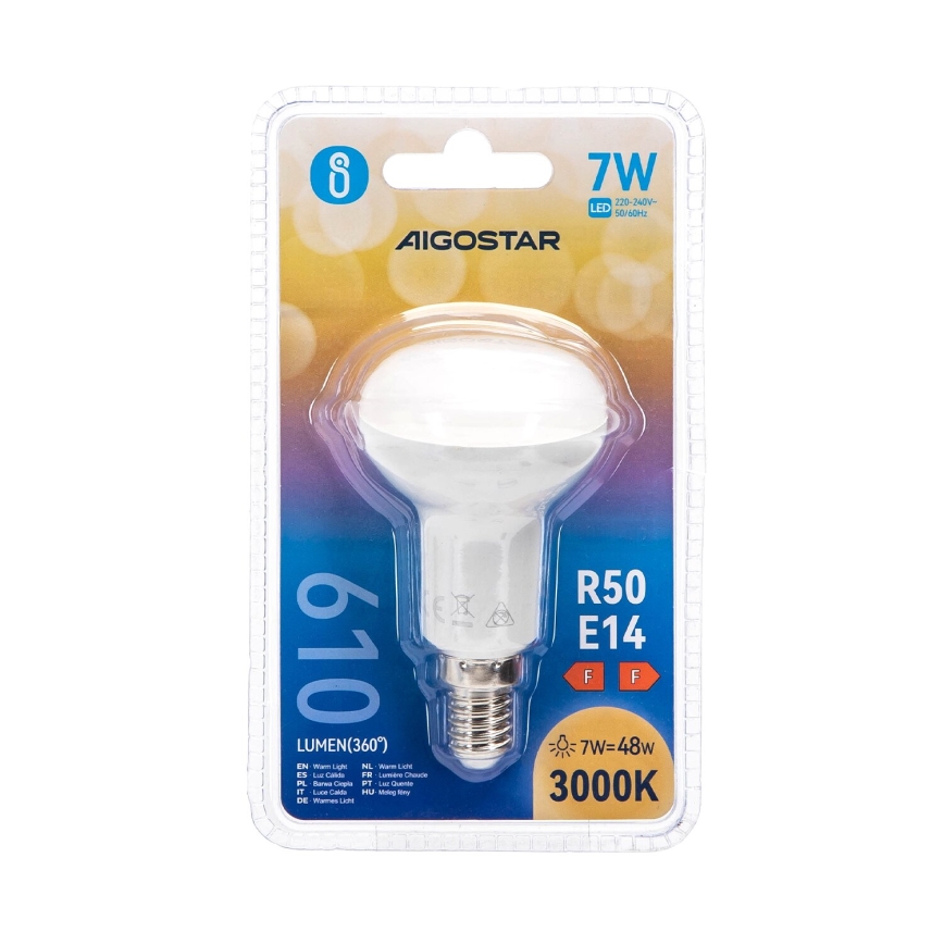 Lampadina LED R50 E14/7W/230V 3000K - Aigostar