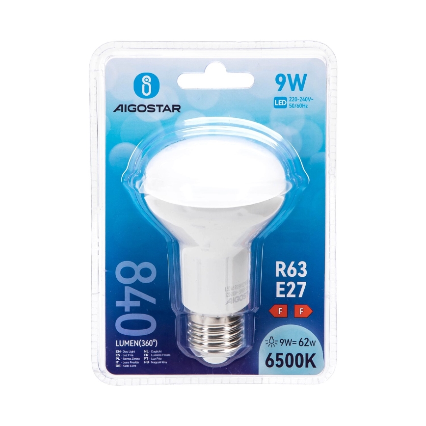 Lampadina LED R63 E27/9W/230V 6500K - Aigostar