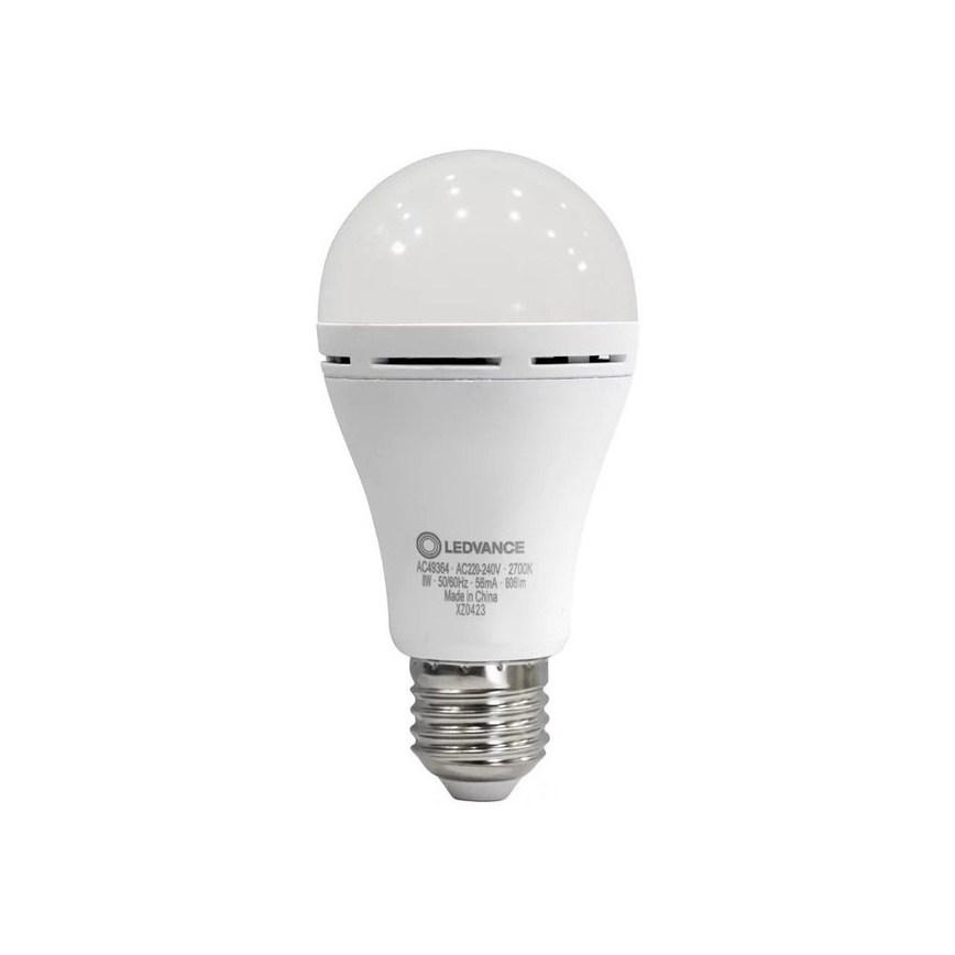 Lampadina LED RECHARGEABLE A60 E27/8W/230V 2700K - Ledvance