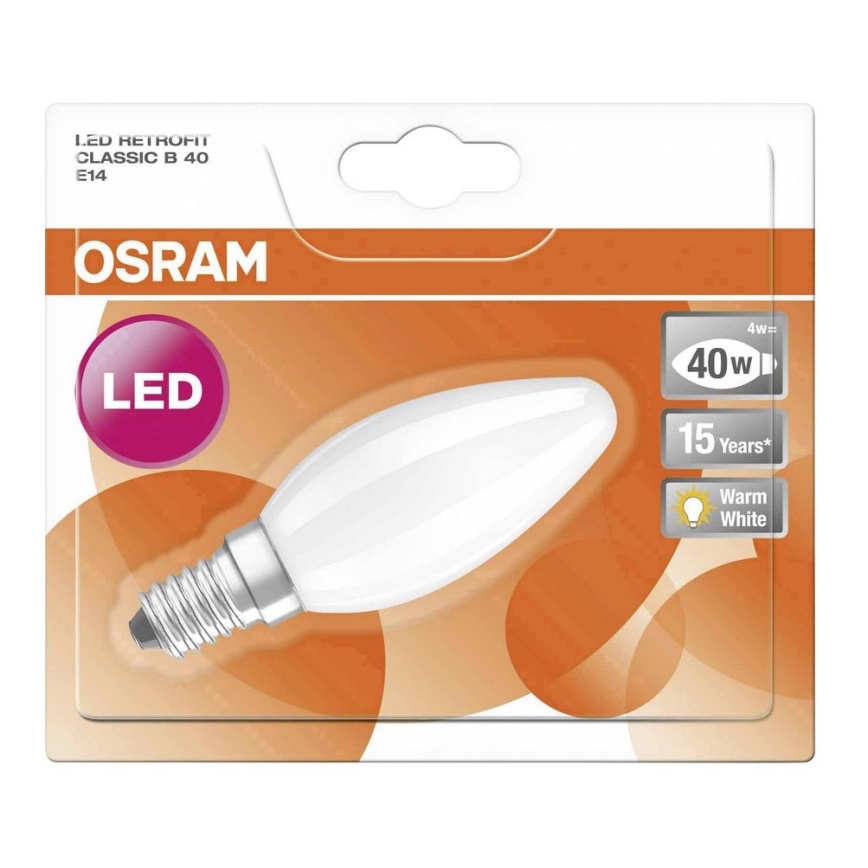 Lampadina LED RETROFIT B40 E14/4W/230V 2700K - Osram