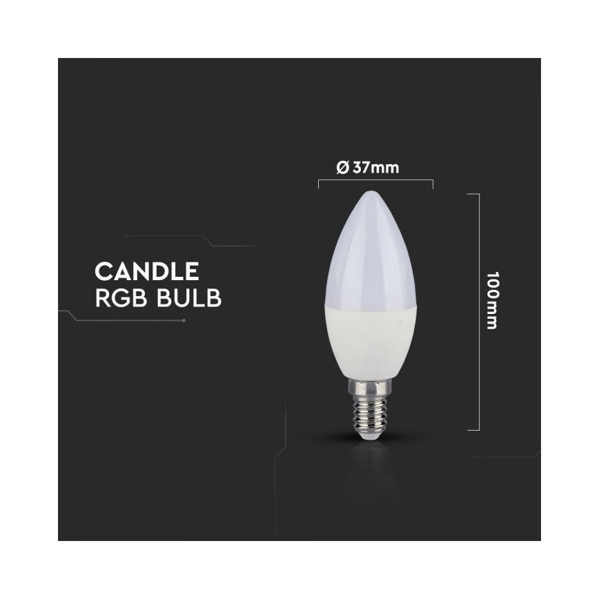 Lampadina LED RGB dimmerabile E14/3,5W/230V 6400K + TC