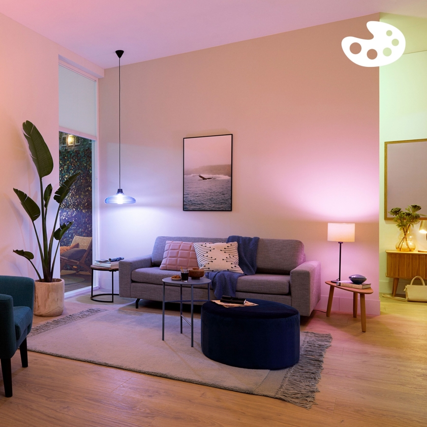 Lampadina LED RGB dimmerabile Philips SMART A60 E27/8,5W/230V 2200-6500K + telecomando