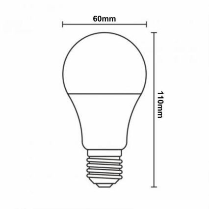 Lampadina LED RGBW dimmerabile A60 E27/9W/230V 2700-6500K Wi-Fi Tuya