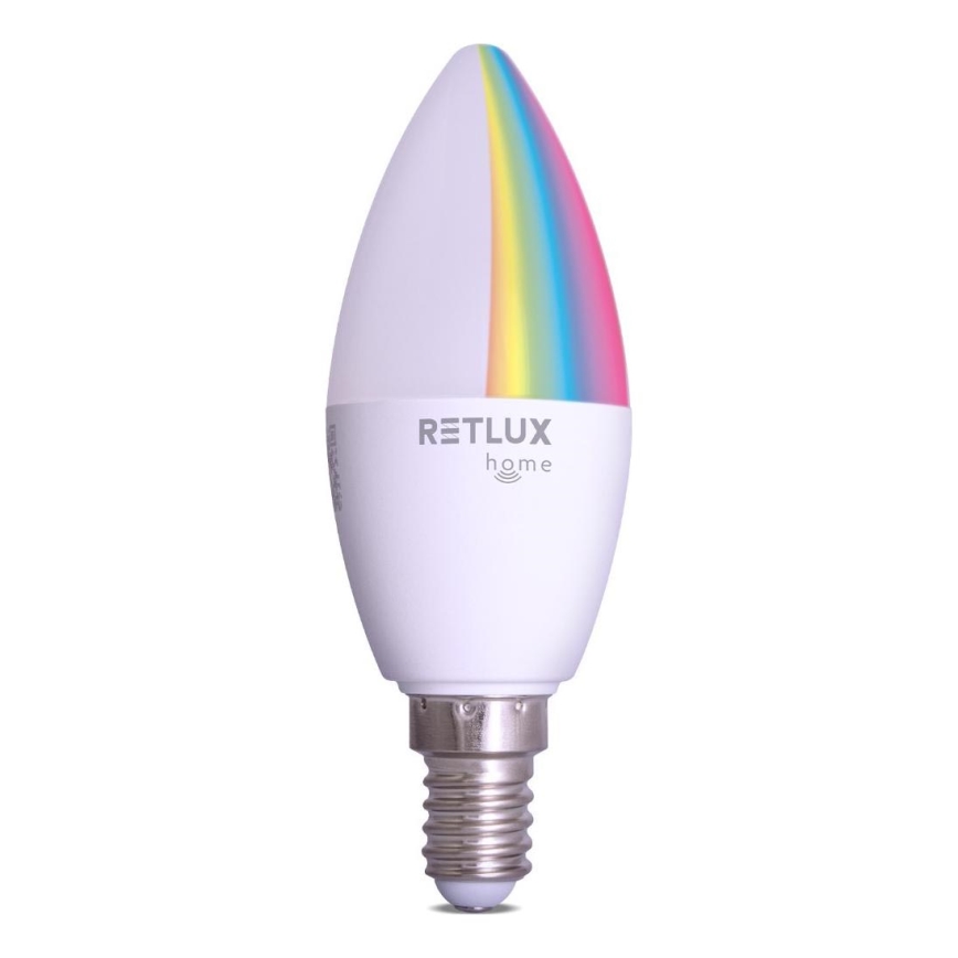 Lampadina LED RGBW dimmerabile C37 E14/4,5W/230V 2700-6500K Wi-Fi Tuya