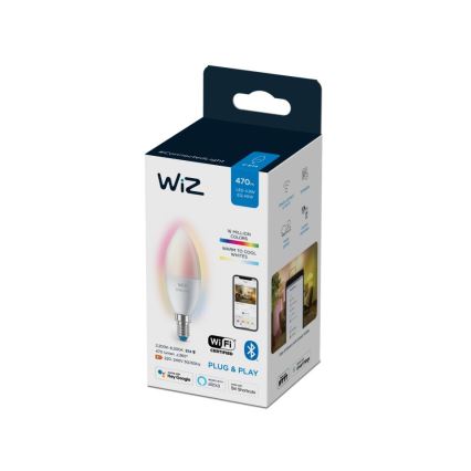 Lampadina LED RGBW Dimmerabile C37 E14/4,9W/230V 2200-6500K CRI 90 Wi-Fi -WiZ