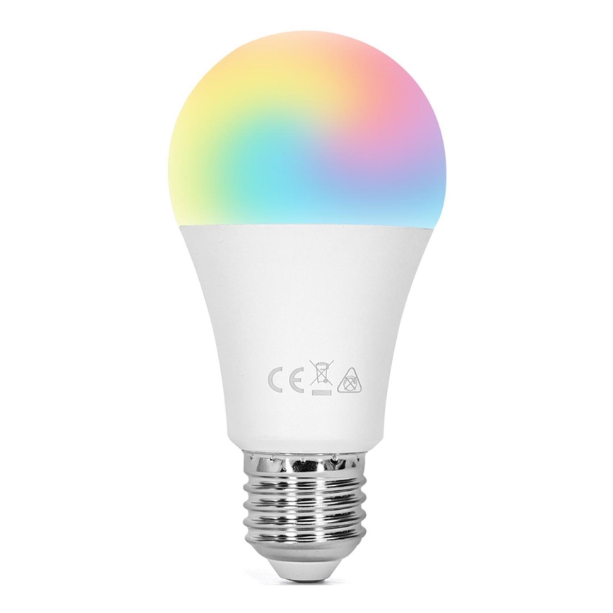 Lampadina LED RGBW dimmerabile E27/8W/230V 3000K + telecomando - Aigostar