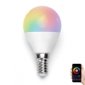 Lampadina LED RGBW dimmerabile G45 E14/7W/230V 3000-6500K Wi-Fi - Aigostar
