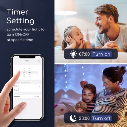 Lampadina LED RGBW dimmerabile G45 E14/7W/230V 3000-6500K Wi-Fi - Aigostar
