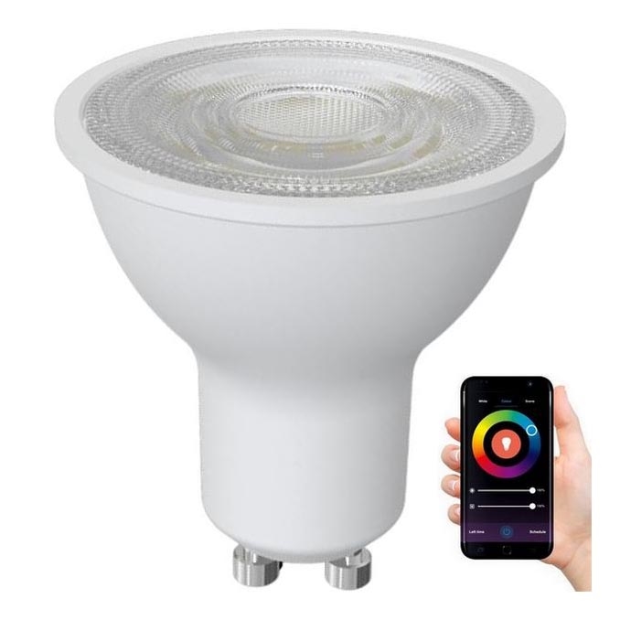 Lampadina LED RGBW dimmerabile GU10/4,5W/230V 2700-6500K Wi-Fi Tuya