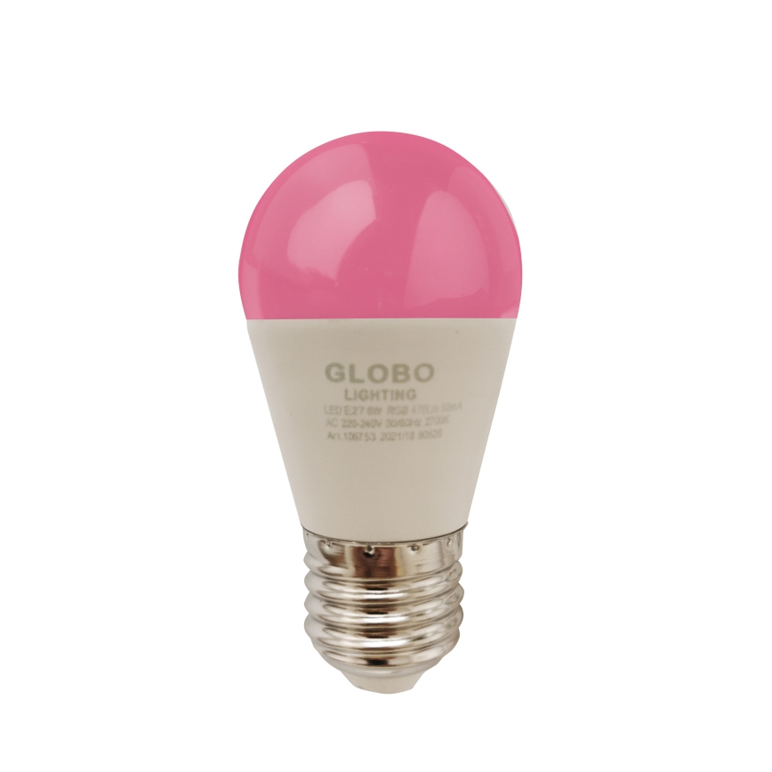 Lampadina LED RGBW dimmerabile E27/6W/230V 3000K + telecomando - Globo