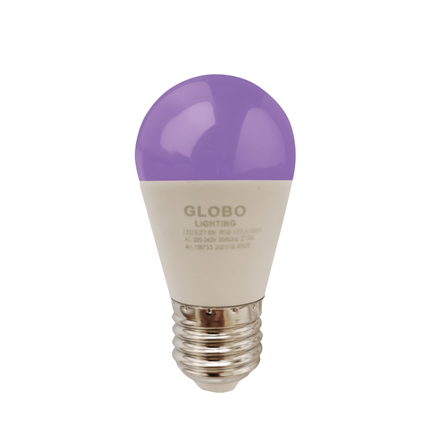 Lampadina LED RGBW dimmerabile E27/6W/230V 3000K + telecomando - Globo