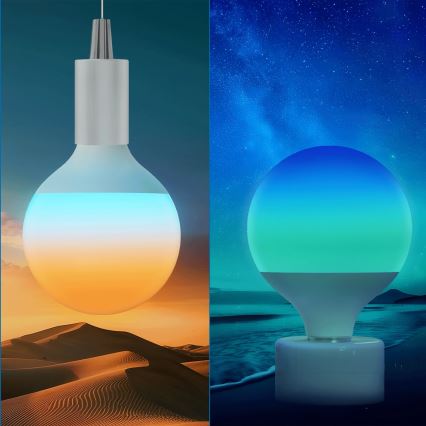 Lampadina dimmerabile LED RGBW MESH G120 E27/18W/230V 6500K con telecomando - Aigostar