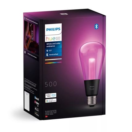 Lampadina LED RGBW dimmerabile Philips Hue White And Color Ambiance E27/6,8W/230V 2000-6500K