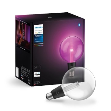 Lampadina LED RGBW dimmerabile Philips Hue White And Color Ambiance G125 E27/6,8W/230V 2000-6500K