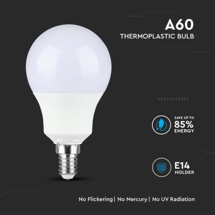 Lampadina LED SAMSUNG CHIP A60 E14/8,5W/230V 4000K