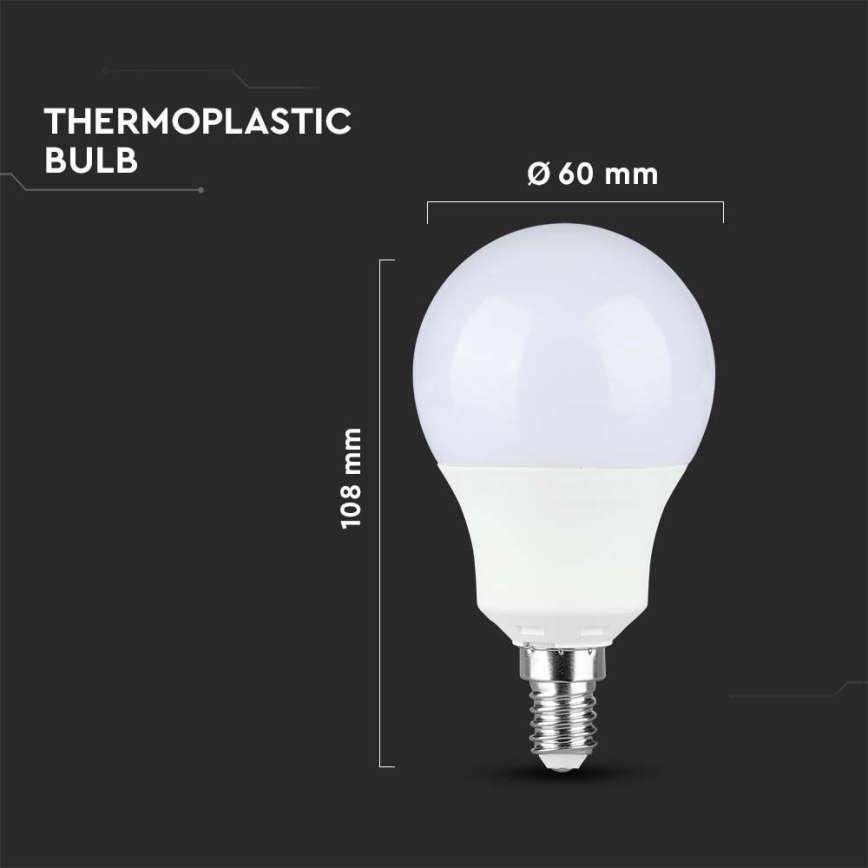 Lampadina LED SAMSUNG CHIP A60 E14/8,5W/230V 4000K