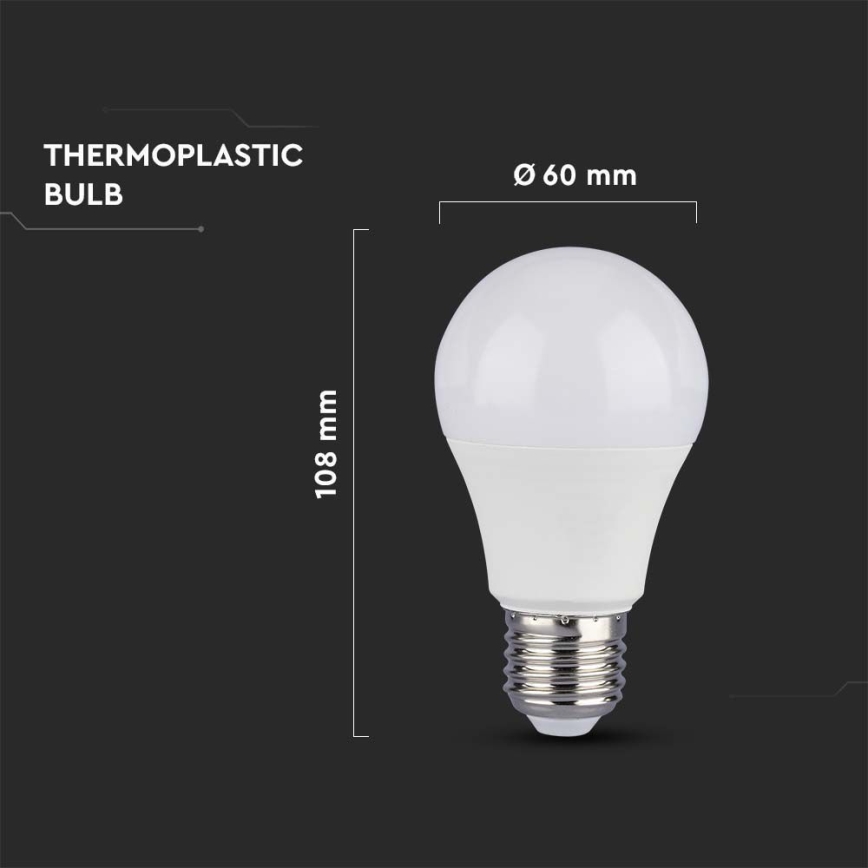 Lampadina LED SAMSUNG CHIP A60 E27/8,5W/230V 6500K