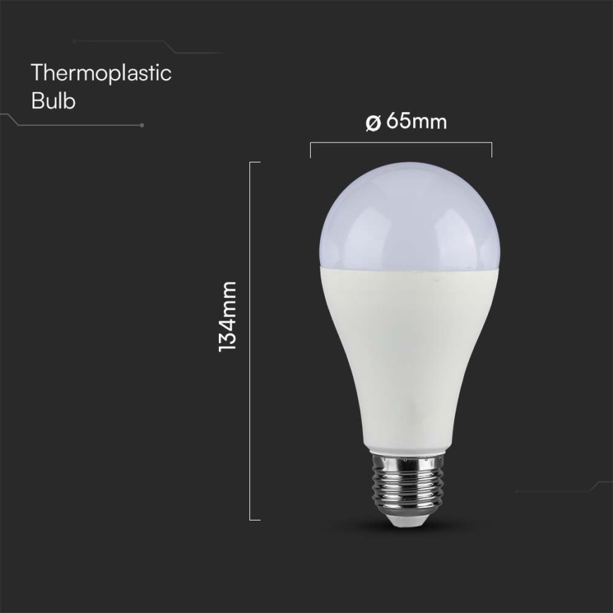 Lampadina LED SAMSUNG CHIP A65 E27/17W/230V 3000K
