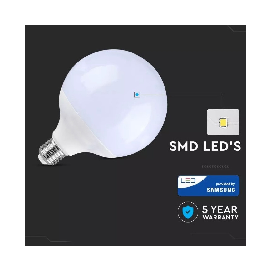 Lampadina LED SAMSUNG CHIP G120 E27/18W/230V 6400K