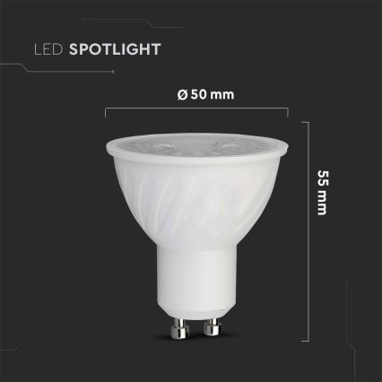 Lampadina LED SAMSUNG CHIP GU10/6W/230V 3000K