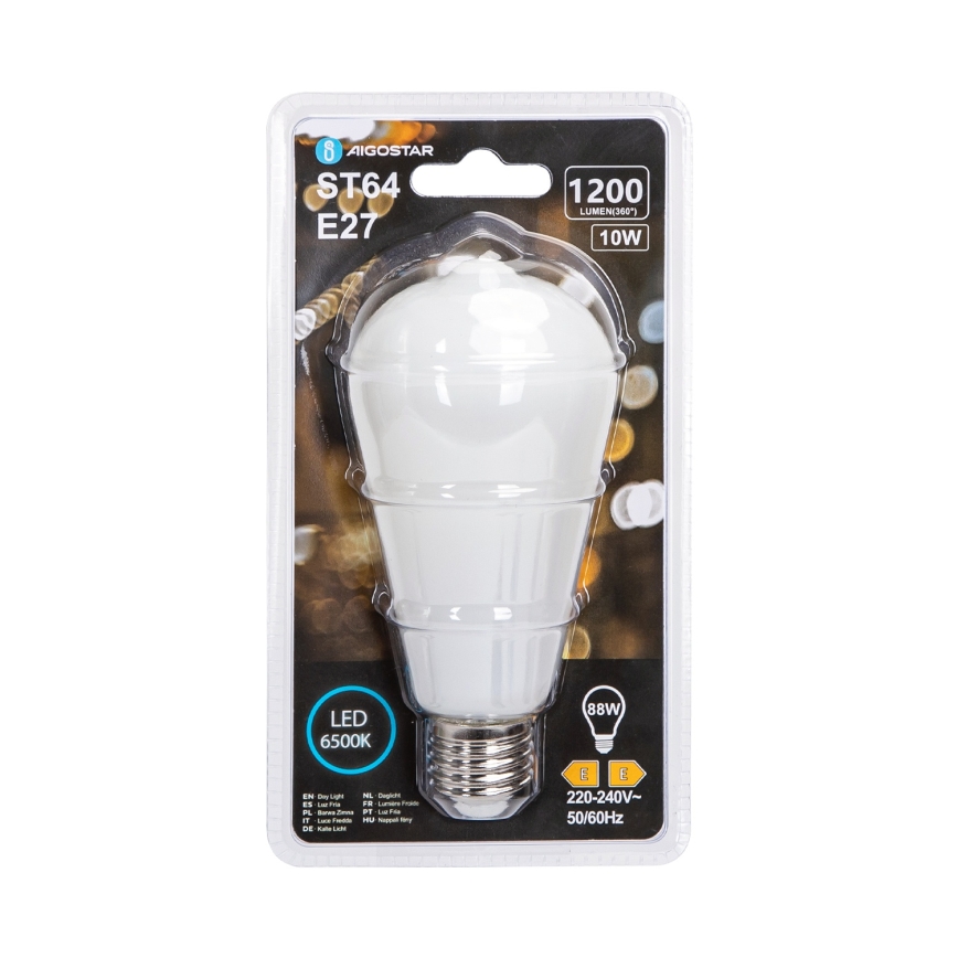 Lampadina LED ST64 E27/10W/230V 320° 6500K - Aigostar