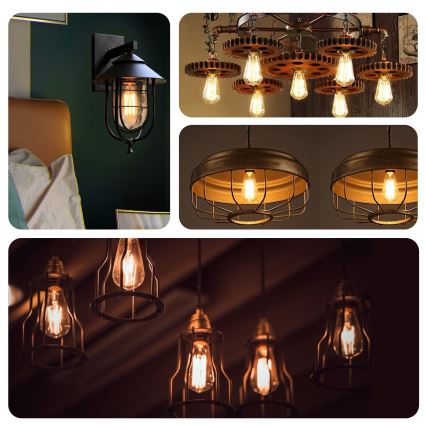 Lampadina LED ST64 E27/4W/230V 2200K - Aigostar