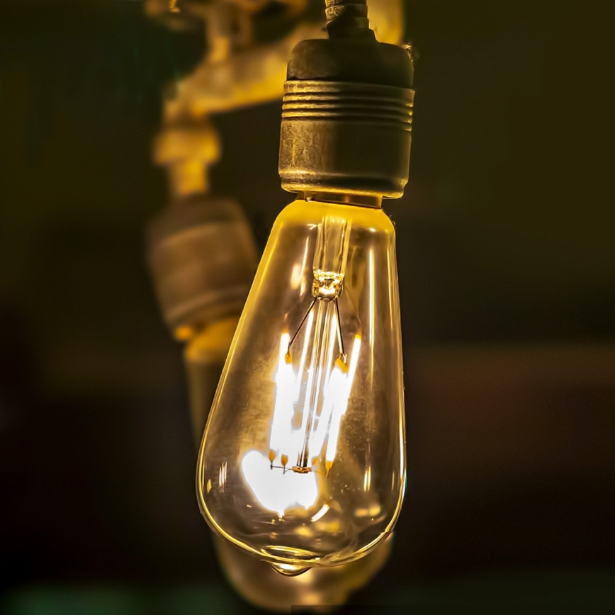 Lampadina LED ST64 E27/8W/230V 2200K - Aigostar