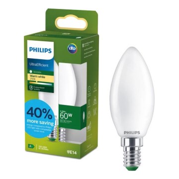 Lampadina LED ULTRAEFFICIENT Philips B35 E14/3,8W/230V 2700K