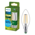 Lampadina LED ULTRAEFFICIENT VINTAGE Philips B35 E14/1,2W/230V 2700K