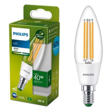 Lampadina LED ULTRAEFFICIENT VINTAGE Philips B35 E14/2,3W/230V 3000K