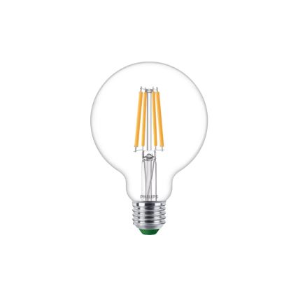 Lampadina LED ULTRAEFFICIENT VINTAGE Philips G95 E27/4W/230V 2700K