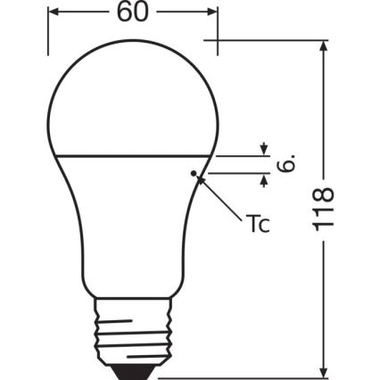Lampadina LED VALUE A100 E27/13W/230V 4000K - Osram