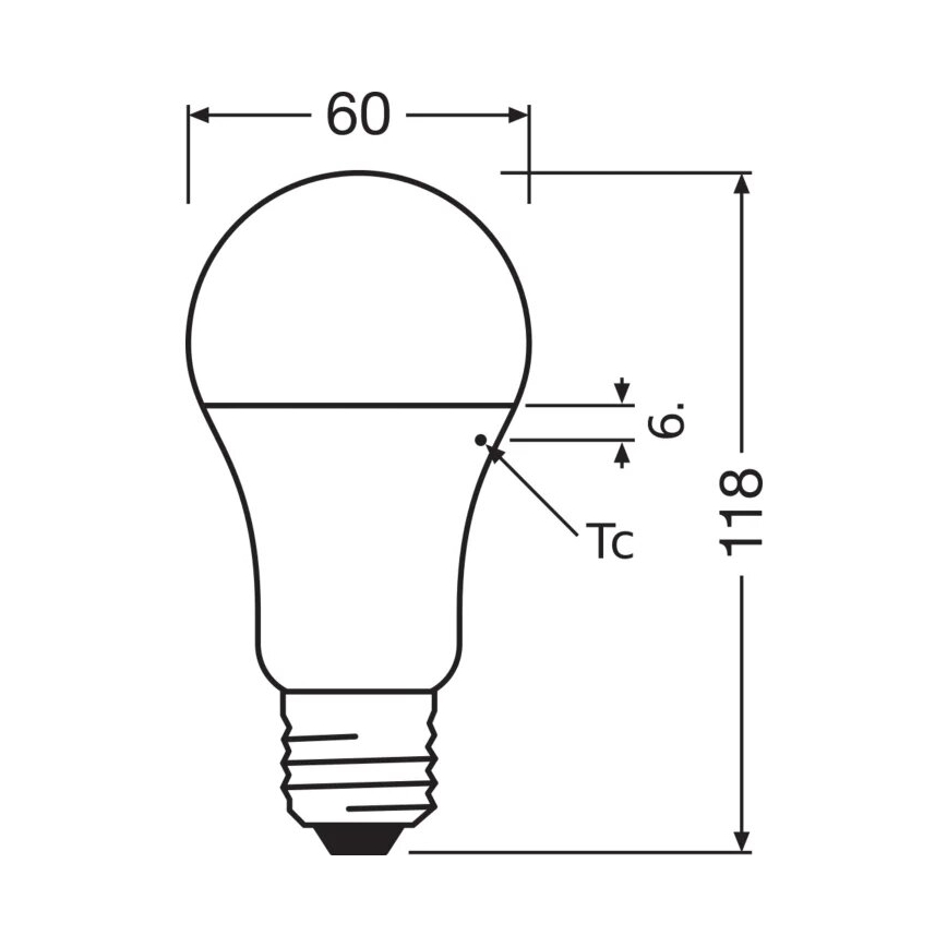 Lampadina LED VALUE A100 E27/13W/230V 4000K - Osram