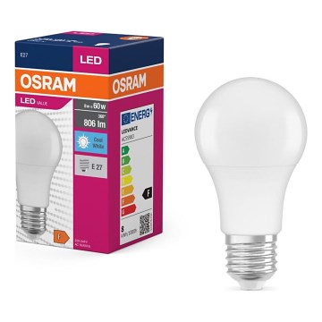 Lampadina LED VALUE A60 E27/8W/230V 4000K - Osram