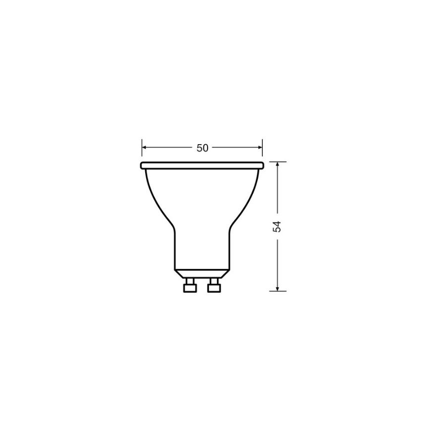 Lampadina LED VALUE PAR16 GU10/4,5W/230V 4000K 36° bianco - Osram