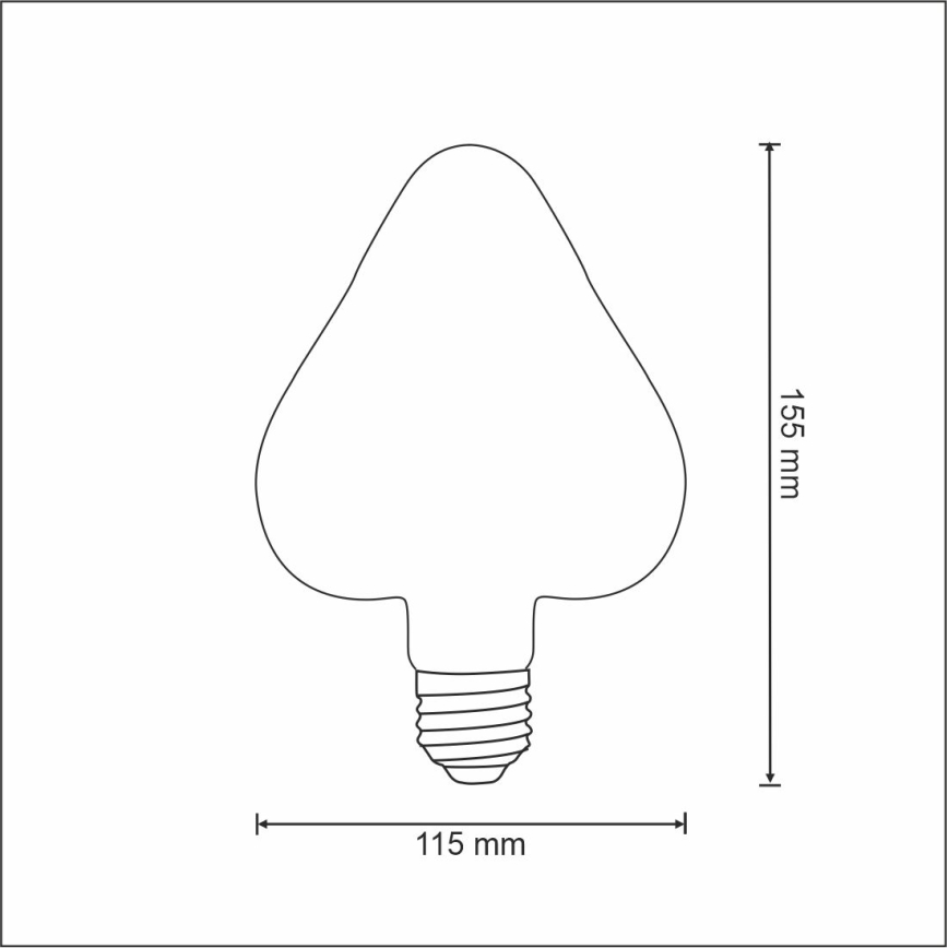 Lampadina LED VINTAGE AMBER E27/2,5W/230V 2000K