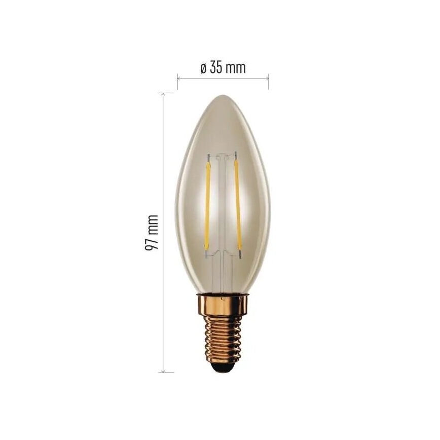 Lampadina LED VINTAGE E14/2,5W/230V 2200K