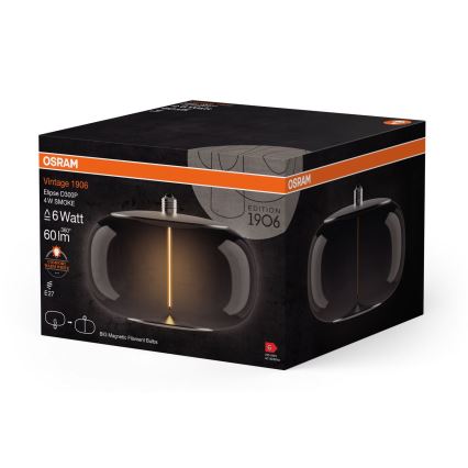 Lampadina LED VINTAGE FILAMENT E27/4W/230V 1800K fumé - Osram