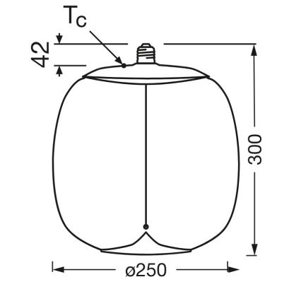 Lampadina LED VINTAGE FILAMENT E27/4W/230V 2700K fumé - Osram
