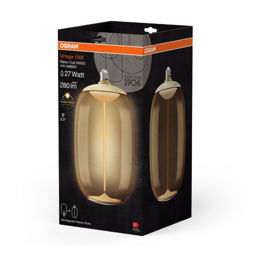 Lampadina LED VINTAGE FILAMENT E27/4W/230V 2700K - Osram