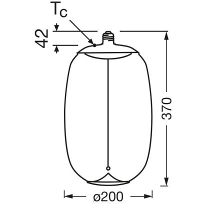Lampadina LED VINTAGE FILAMENT E27/4W/230V 2700K - Osram